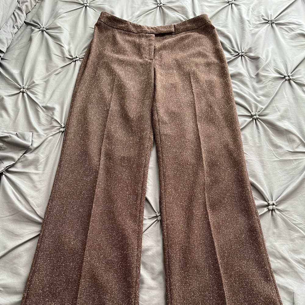 Brown Rafaella houndstooth pants in size 6